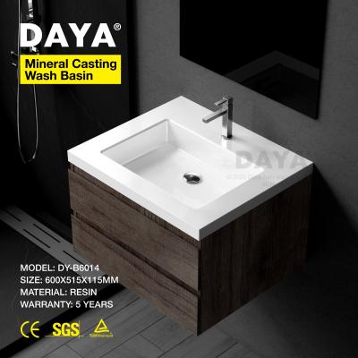 China Easy Clean European Customized Stone Washbasin Wash Basin Single Wash Basin Resin Fashinal Sink for sale