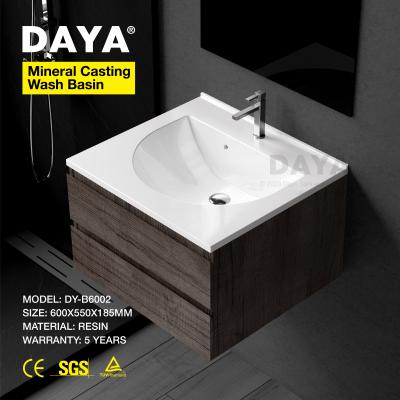 China Easy Clean Vessel Sink Marble Wash Basin Bathroom Ware Artificial Stone Sanitary Hand Sink for sale