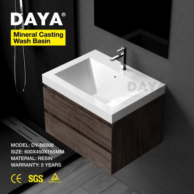 China Easy Clean Marble Basin Corner Lavabo Rectangular Ceramic Wash Basin Customized Bathroom Sink for sale