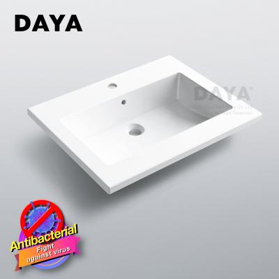 China Easy Clean Edge Wash Basin Sanitary Ware Slim Bathroom Sink Price Sink for sale