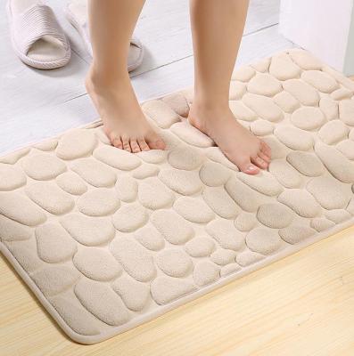 China Washable Polyester 3d Rug Shaggy Flannel Soft Comfort Memory Foam Kitchen Floor Mats Coral Fleece Plush Rugs Carpets for sale