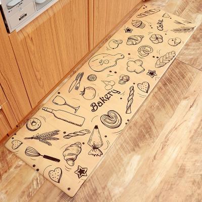 China Anti Slip Door Mat Custom Printing Logo Rubber Washable Floor Door Mat for sale