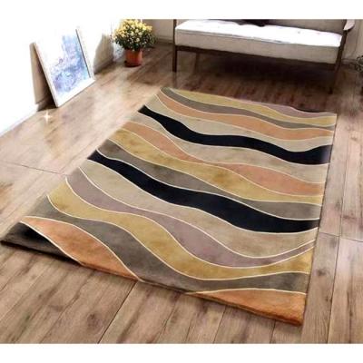 China Non-slip Handtufted Carpets China Hand Wool Tufted Blankets For Living Room for sale