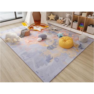 China Washable high quality pure machine woven wool chinese rugs and blankets for living room for sale