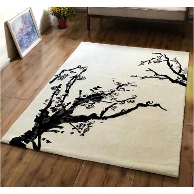 China New Design Customized Washable Professional Rectangle Maker Pure Wool Carpet for sale