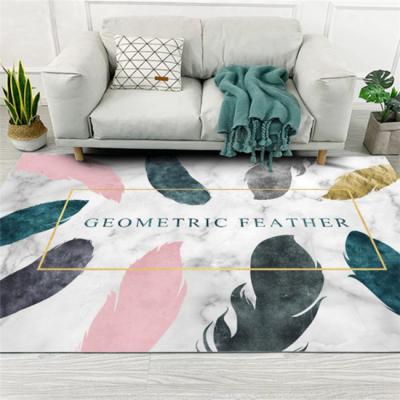 China Wholesale Washable 3D Printed Floor Luxury Bedroom Printed Rug for sale