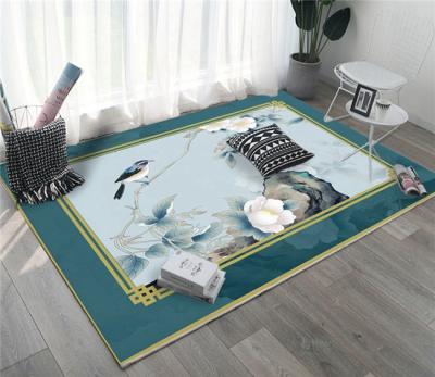 China Nordic modern minimalist living room anti-slip 3d printed carpet for sale