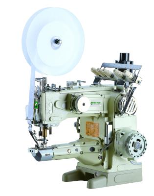 China Automatic Lubrication ST1500D-264/TA DOUBLE CHAIN ​​STITCH COUPLING FEED-UP-THE-ARM 2-NEEDLE 4-THREAD TAPE TO TIE INDUSTRIAL SEWING MACHINE for sale