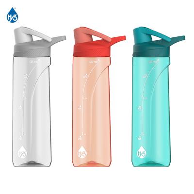 China Sustainable HY3 750ml 24oz BPA Free Non-Toxic And Tritan Material Eco-friendly Sports Water Bottle With Leak Proof Lid for sale