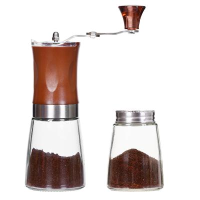 China Small and portable size personal coffee grinder, coffee grinder, manual hand crank ceramic coffee grinder for sale