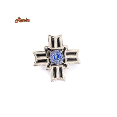 China New Art Animal Zinc Alloy Plated Hard Metal High Quality Folk Zinc Alloy Enamel Pin Custom Personalized Enamel Pin from America for sale