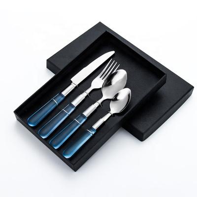 China Silverware Flatware Stainless Steel Cutlery Spoon Fork Knife Sustainable Gift Set for sale