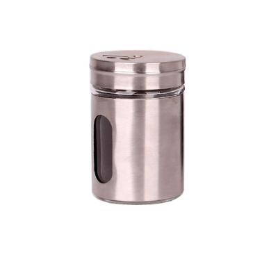 中国 95ml Modern Style Spice Shaker Bottles Of Silver Stainless Steel And Glass Meterial 販売のため