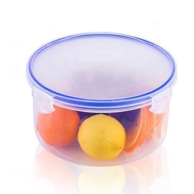 China High Quality Round Refrigerator Storage Box 1650ml 19cm*10.2cm Airtight Plastic Container zu verkaufen