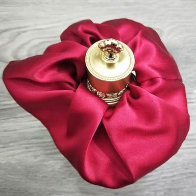 China Girls Hair Decoration 30 Momme Fashionable Women's Solid Color Mulberry Satin Elastic Jumbo Silk Scrunchies for sale