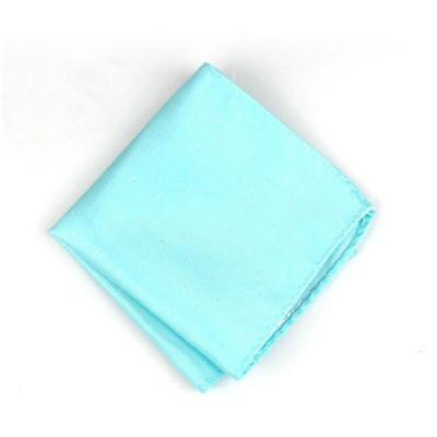 China Simple Mens 22cm Polyester Casual Solid Color Handkerchief Pocket Square For Party for sale