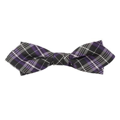 China Factory direct fashion jacquard plaid 14x3cm luxury 100% pure silk bow tie for men for sale