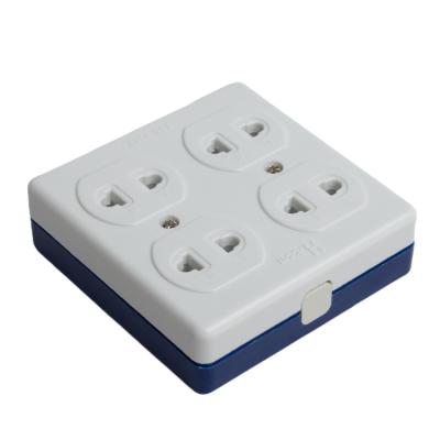 China Commercial Thin Flat Bakelite Extension GR1624 8 Jade Powder Brass Plug Thailand Power Strip Electrical Socket for sale