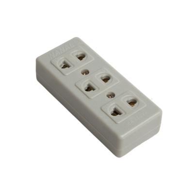 China Jade Powder Philippine Wall Switch Socket Outlet WS666 Three Brass International Commercial Brass Electrical Outlet for sale