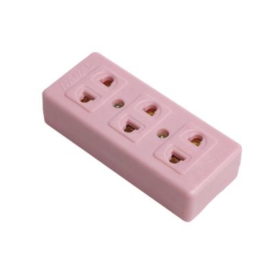 China WS666 Jade Powder Power Thailand And Latest Commercial Electric Brass Switch Three Socket For Office for sale