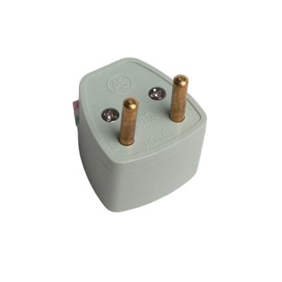 China Commercial Steel NO163 Rod Round 2 Pin Ac Power Cord Weatherproof Male Electrical Plug for sale