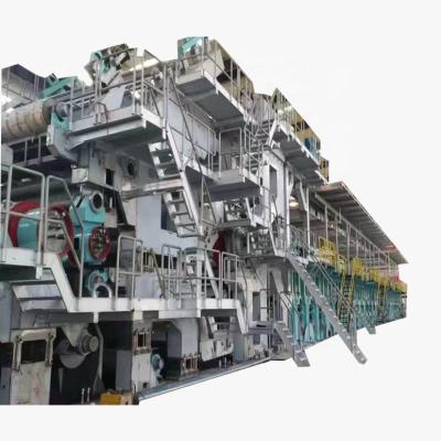 China Kraft Plant 2100mm Corrugated Cardboard Paper Roll Making Machinery Paper Recycling Plant for sale