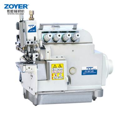 China ZY988-4D Zoyer 4 Thread with Top Feed Direct Drive Variable Industrial Overlock Sewing Machine ZY988-4D for sale