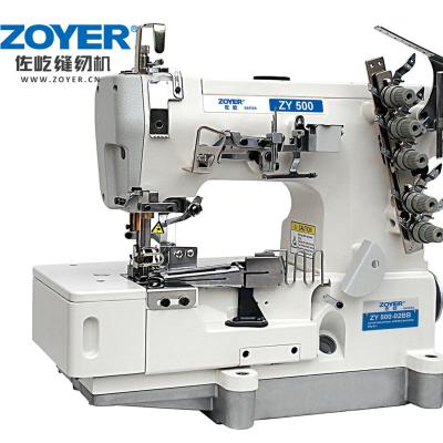 China Valentine's Day Lubrication ZY500-02BB Zoyer Automatic Chinese Special Coupler Roll-Edge Stretch Sewing Machine for sale