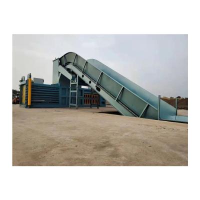 China Hot Selling Food Waste Cardboard Paper Scrap Iron Semi-automatic Hydraulic Baler for sale