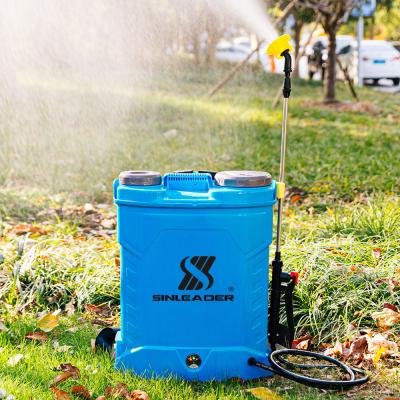 China Low energy consumption Sinleader 16 liter plastic electrostatic knapsack mistfog sprayer for sale