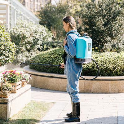 China Low Energy Consumption Backpack Electric Battery Auto Cultivation Blue Easy Manual Sprayer For Garden for sale