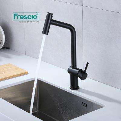 China Modern Metered Matt Black Kichen Sink Faucet Luxury Frascio Sink Faucet For Kitchen Sink Brass Faucet Black for sale