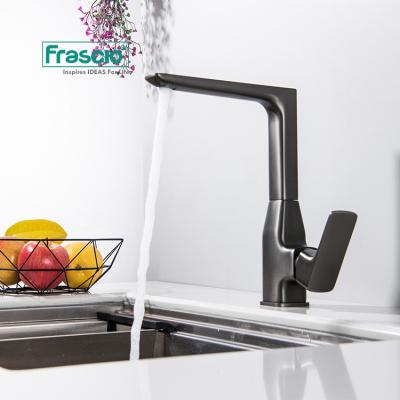 China Black Brass Metered Gray Sink Taps Kitchen Faucet Rose Gold Kitchen Sink Faucet Frascio New Design Kitchen Faucet Taps for sale