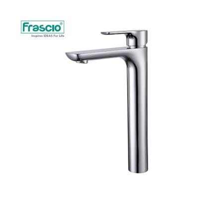 China Frascio Sanitary High Quality Brass Body Certified Faucet Basin Handle Metered Zinc Alloy Mixer Taps For Bathroom Basin Basin Faucet Top for sale