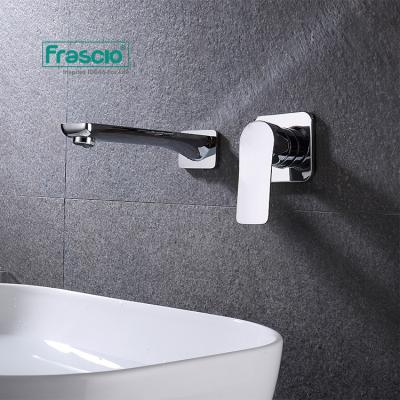 China Frascio New Arrival Designer Metered Bathroom Wall Mounted Basin Faucet For Wholesale Dealers In Low Price Face Basin With Faucets for sale