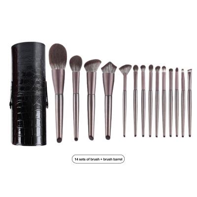 China Best Beginners Face Powder Brush Eyeshadow Brush 14 Pcs 16 Pcs Makeup Set Brush Skin-friendly for sale