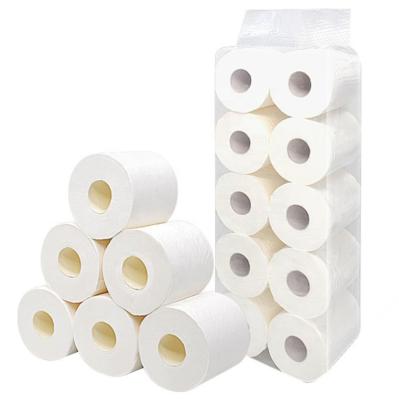 China Wholesale Custom Logo Bathroom Core Comfortable Soft 2 Ply Toilet Paper Tissue Paper Roll Papel Higenico for sale