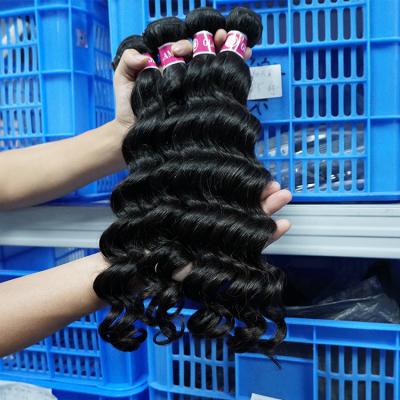 China Deep Wave Queen Weave Beauty Hair, 10a Peruvian Hair Bundles Deep Wave, Hair Bundles for sale