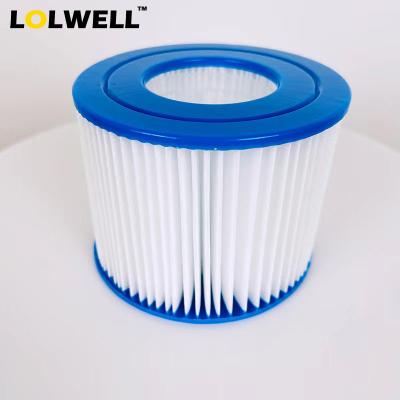 China Outdoor Portable PET Swimming Pool Water Filter Hot Tub Spa Cartridge Easy Cleaning Filter for sale