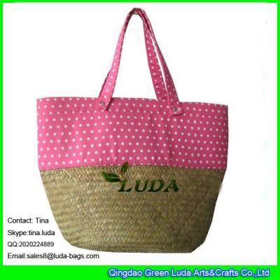 China LUDA 2016 summer fashion seagrass straw hobo shoulder bags for sale