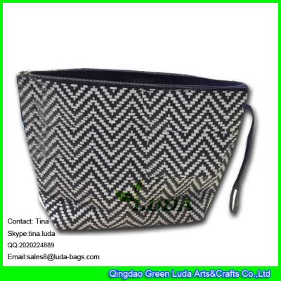 China LUDA woven colored handbags totes fashion lady straw evening clutch bag for sale