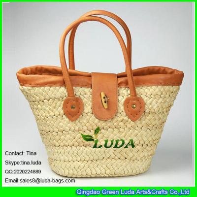 China LUDA 2016 new handmade cornhusk shopper bag fashion tuscan treasures tote bag for sale