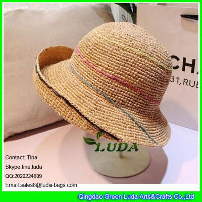 China LDMZ-004 2016 new designer raffia hats straw sunhats for sale