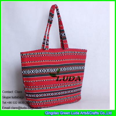 China LDFB-001 red extra large beach tote bag foldable promotion fabric tote sadu bag for sale