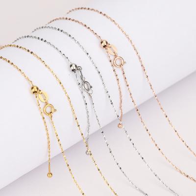 China CLASSIC Net Celebrity Diy Twisted Beads Box Wire Necklace Thin Bead Agate Chain Beads With Tintium Statistical Chain Slot Clavicle Clavicle Steel Chain for sale