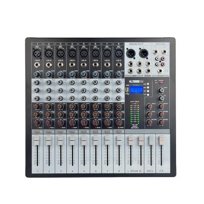 China New Hot Selling 8-Channel Professional Digital Sound Console DJ Dudio Mixing Mixer for sale