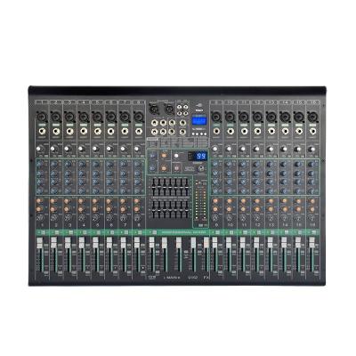 China Best Selling Outdoor 16 Channel Professional 99kinds Of DSP Digital Effects Sound Audio Mixer for sale