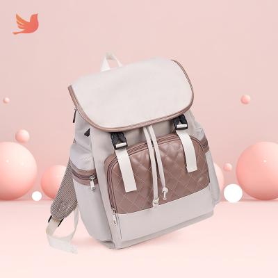 China Other High Quality Fashion Baby Large Capacity Diaper Bag Finger Mom Waterproof Bag With Dressing Pad for sale