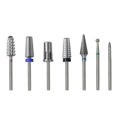 China Easy Apply Most Professional Nail Drill Accessories Manufacturer5 in 1 Set Carbide Nail Bits E-File Nail Drill Bits for sale