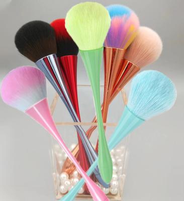 China Wholesale Multifunctional and Durable Colorful Nail Tool Art Brush Beauty Rainbow Gold Color Cleaning Dust Nail Brush Acrylic Pink for sale